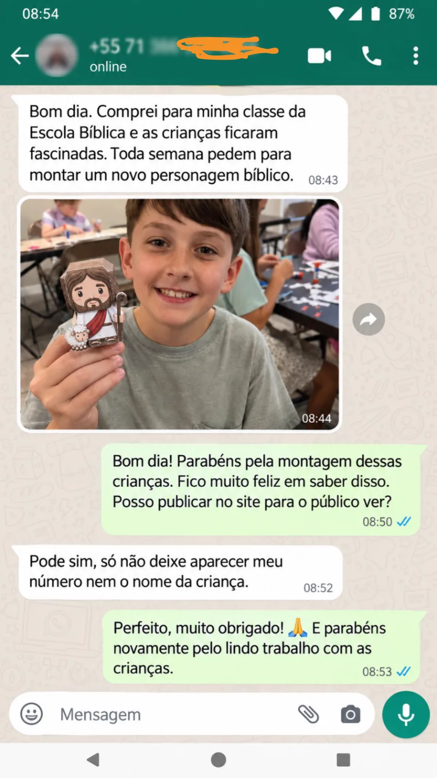 Depoimento de uma Escola Bíblica sobre os moldes
